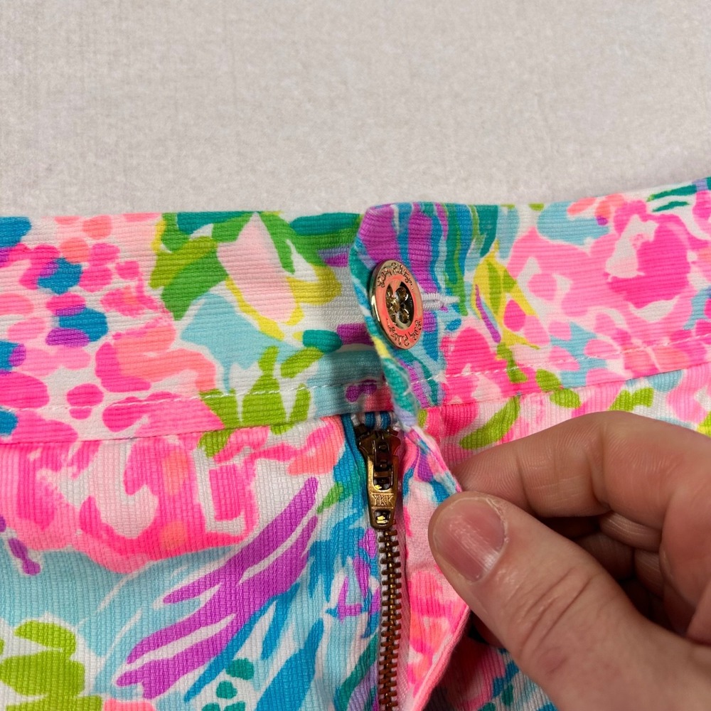 Lilly Pulitzer Skirt Womens 8 A Line Lined Floral Colorful Skort Pickleball - Picture 3 of 11